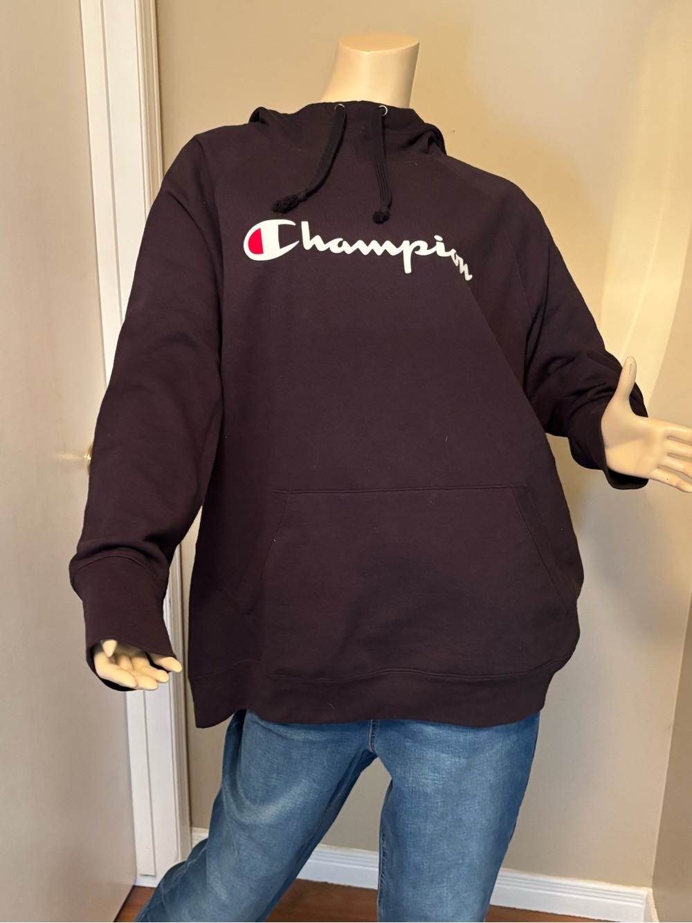 Champion Women’s Black with White Logo